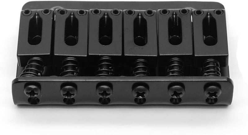 harpfeas 65MM Metal Fixed Hardtail Saddle Bridge Top Load Guitar Tailpiece For 6 string electric guitar or strat guitar (Black) - Image 2